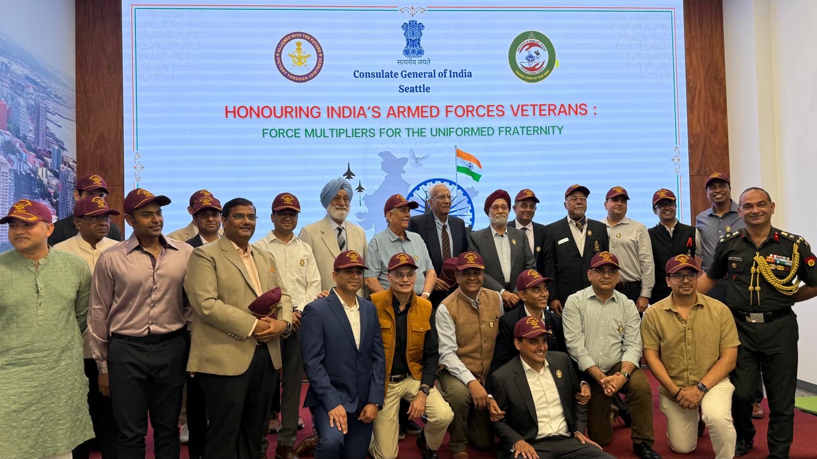 सिएटल में भारतीय सशस्त्र बलों के पूर्व सैनिकों को किया गया सम्मानित, कॉन्सुलेट जनरल ने सेवा को सराहा